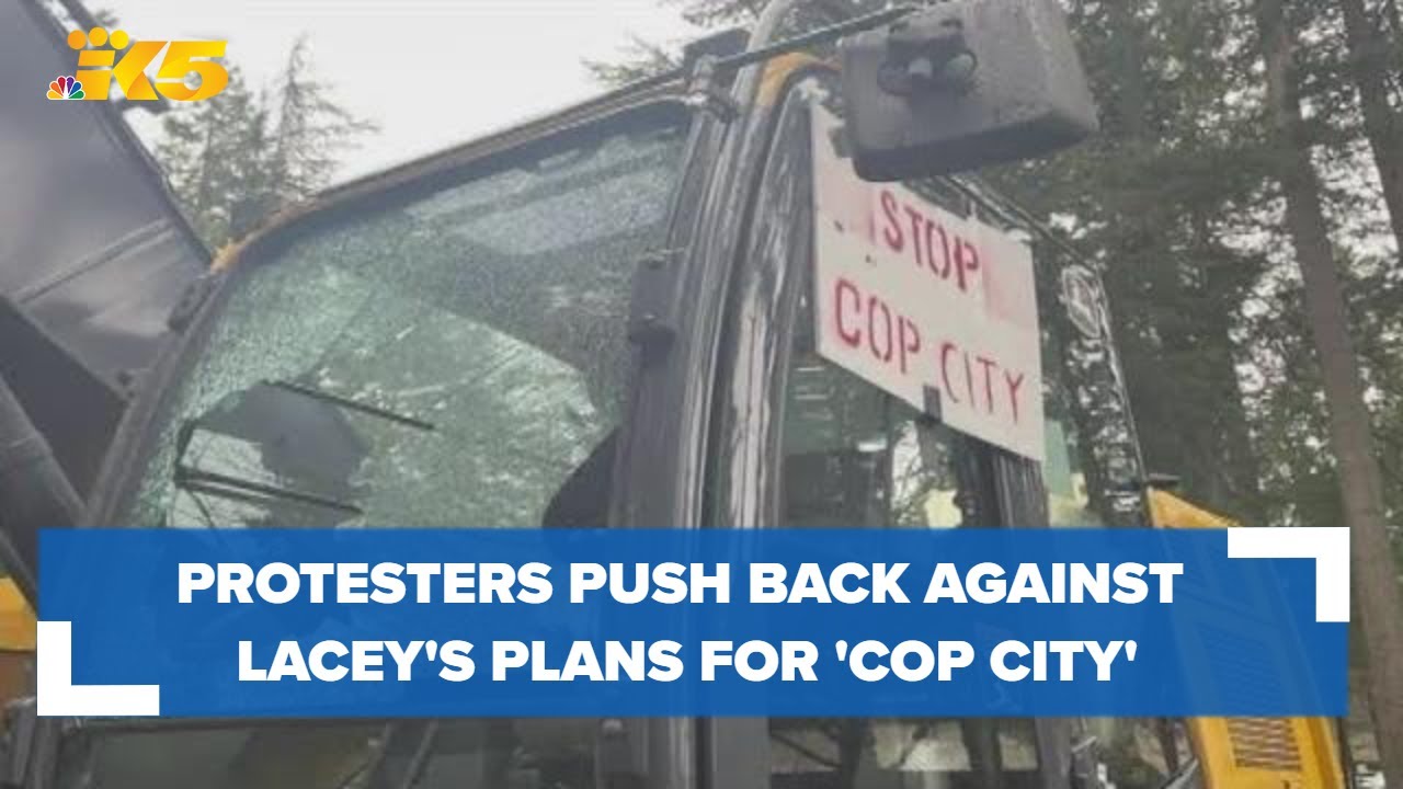 Protesters push back against Lacey's plans for 'Cop City'