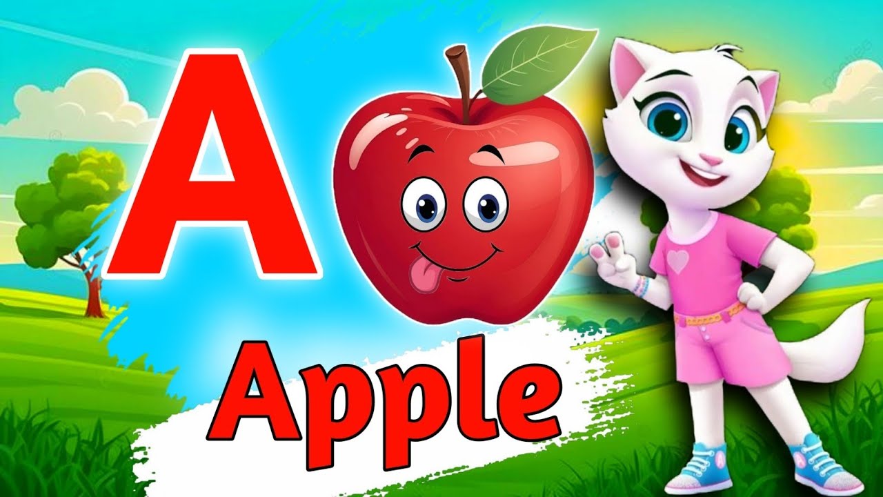 A for apple b for ball 🍎 kids video || A for apple z for zebra Tak #kids 