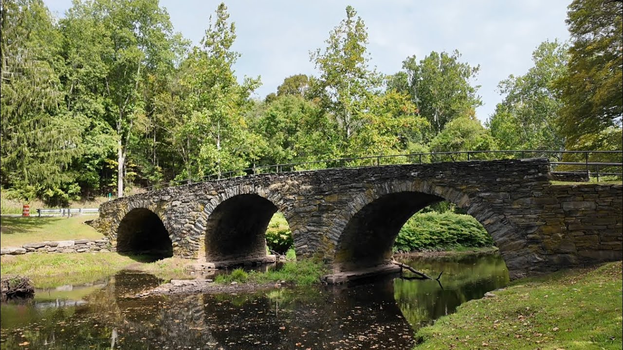EXPLORING NEW YORK- OLD CEMETERY, HISTORIC BRIDGE IN THE CATSKILL'S 