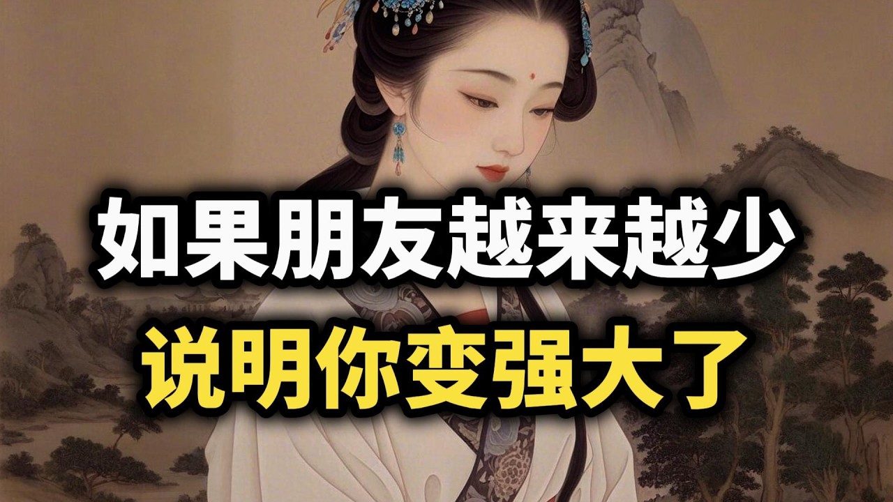 如果朋友越来越少，说明你正在变强大~ #强者思维 #认知觉醒 #人际关系 #开悟 #清醒 #自我成長 #智慧