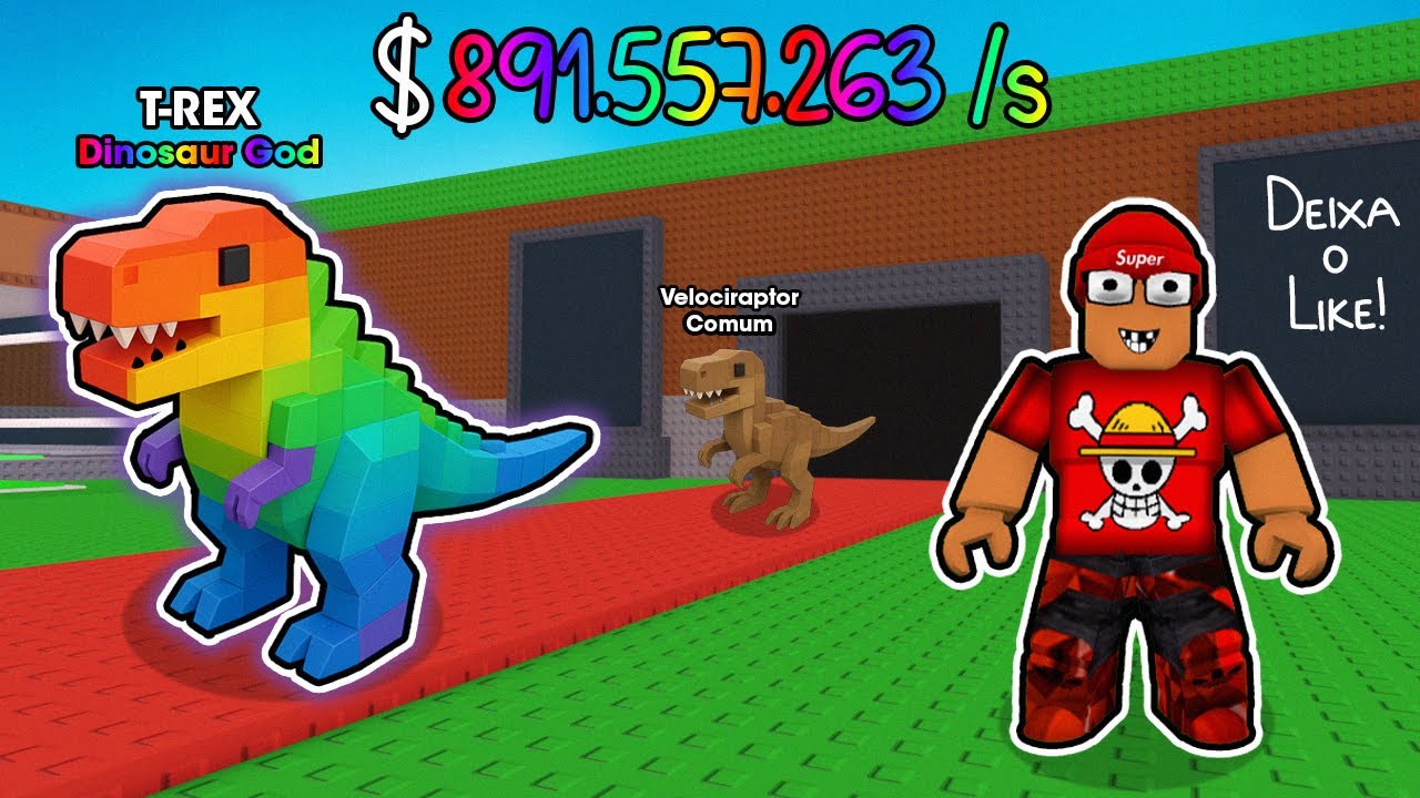 EU PRECISO ROUBAR DINOSSAUROS RAROS DOS OUTROS PRA FICAR RICO NO ROBLOX STEAL A DINOSAUR