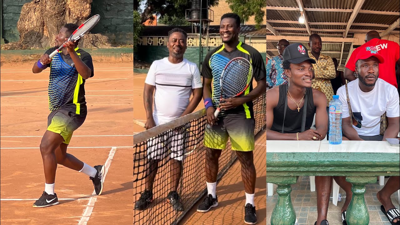 Dr.Likee &Gunshot 😍🎉PullUp to Support Asamoah Gyan🎾To Win 🏆 Against Adabraka Champion 😍😁🎉🎉