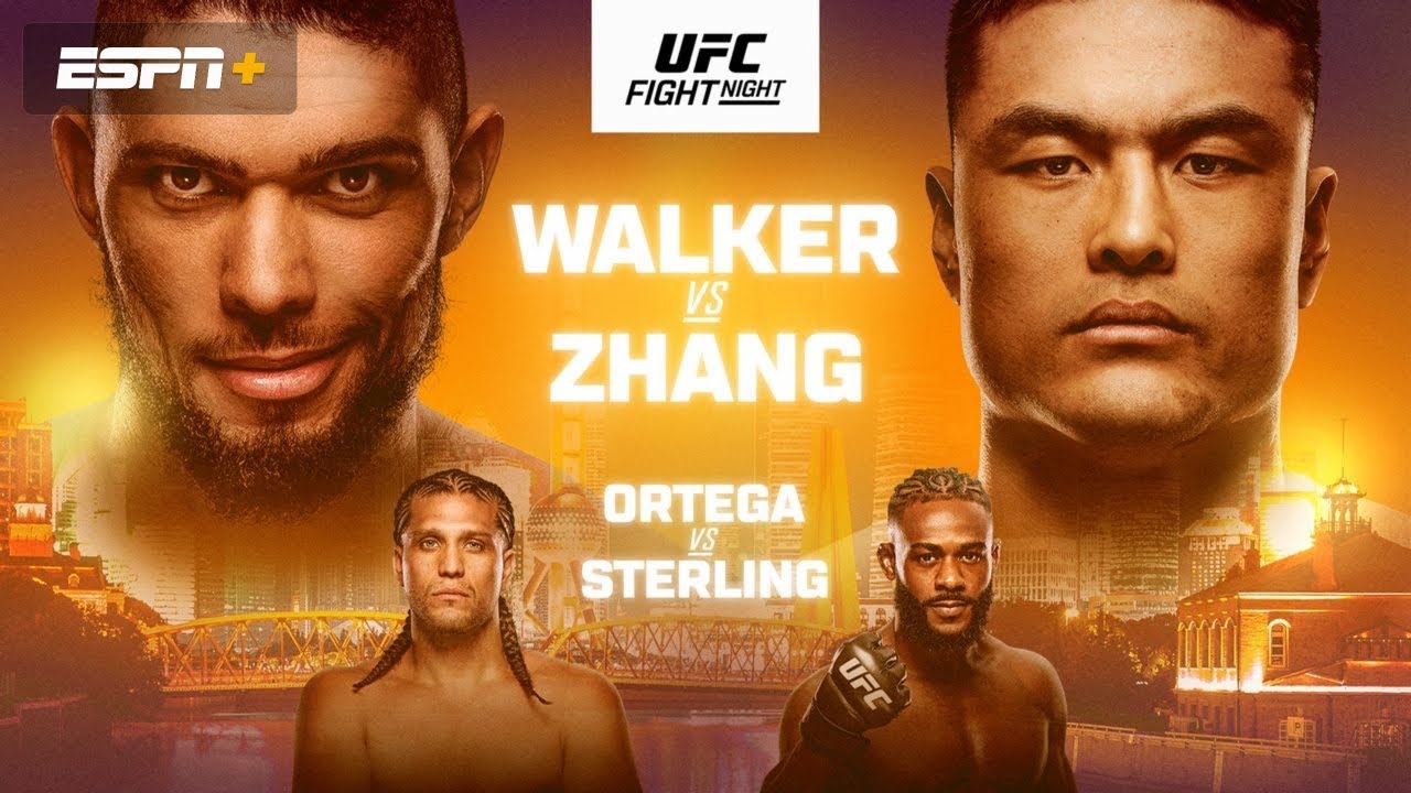 UFC SHANGHAI LIVESTREAM WALKER VS ZHANG FULL FIGHT NIGHT COMPANION & PLAY BY PLAY