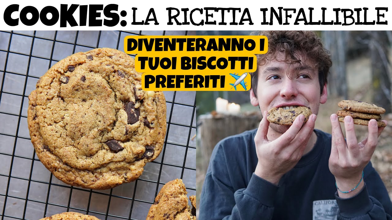 COOKIES CON GOCCE DI CIOCCOLATO: strepitosi, la ricetta migliore che puoi trovare | Davide Zambelli