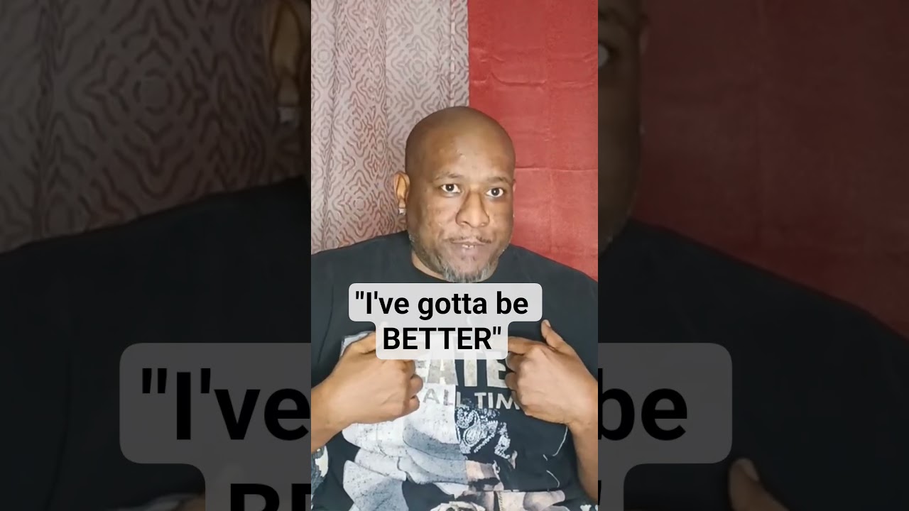 Accountability starts at home. I'm owning my part 