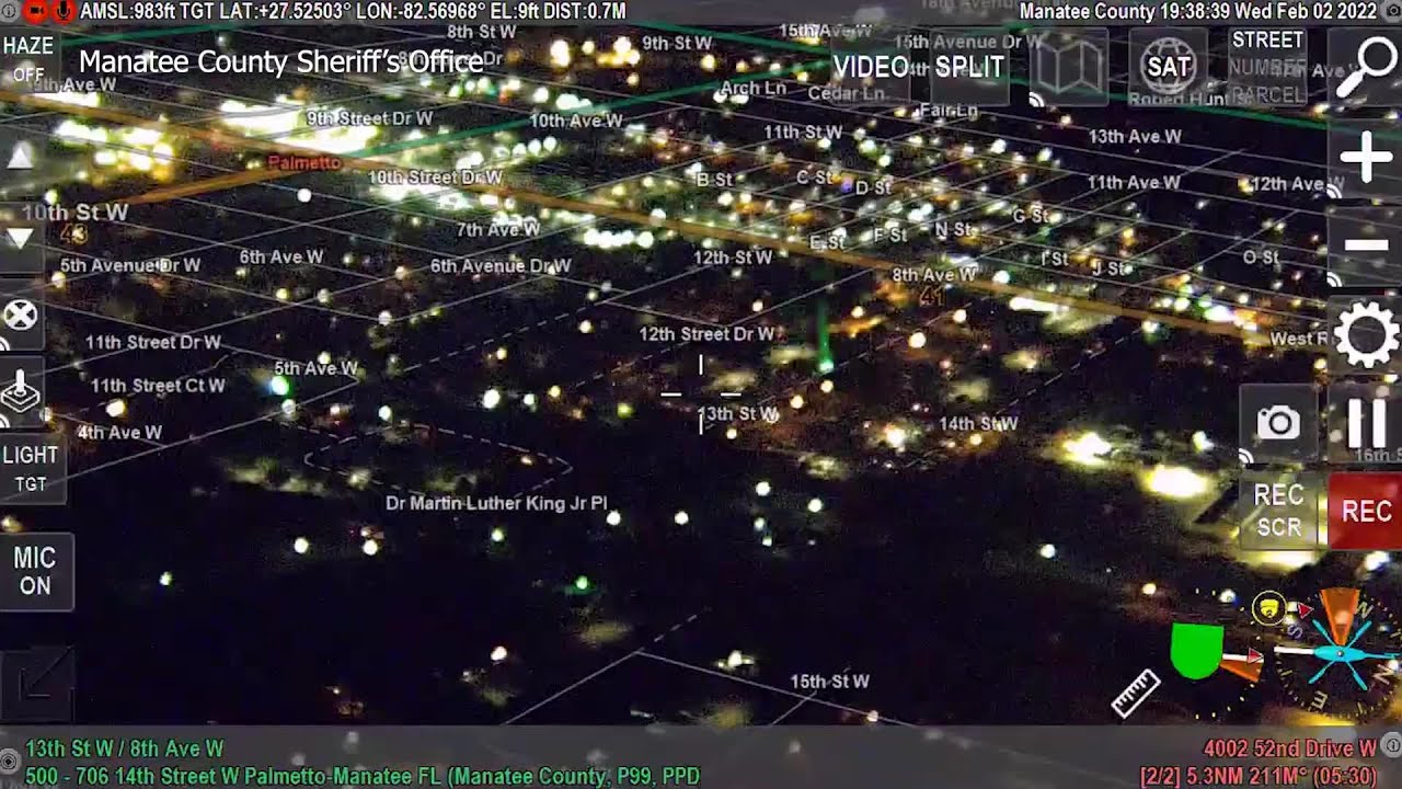 Juvenile shines laser at police helicopter in Manatee County, deputies say