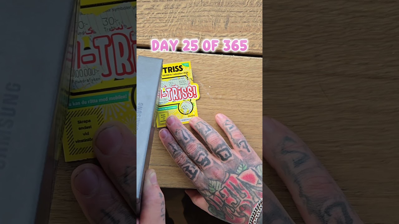 #Triss #Skraplott #Vinst #Storvinst #SvenskaSpel #Tur #LiveSkrap #Lotto #Jackpot #Pengar #Vinn