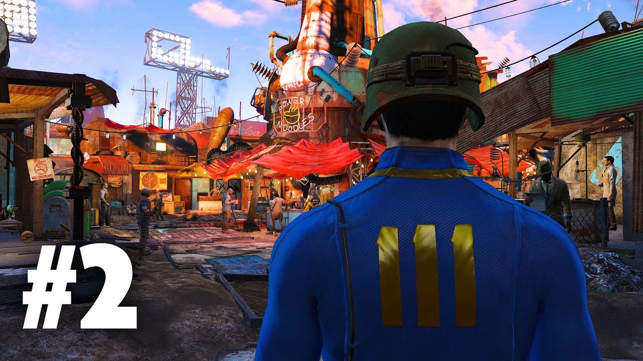 JOURNEY TO DIAMOND CITY | FALLOUT 4 ANNIVERSARY EDITION LIVE PLAYTHROUGH GAMEPLAY ~ PART 2