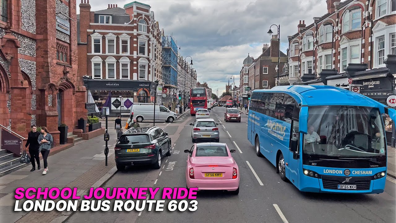 London Bus Ride from Swiss Cottage to Northeast London - Bus Route 603 🚌🚌