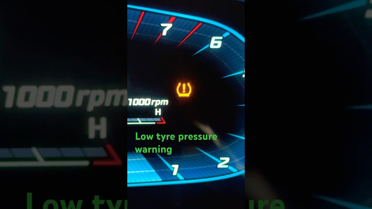 Hyundai I20 low tyre pressure warning TPMS #hyundai #tyre #pressure #warning  #car #creta #symbol