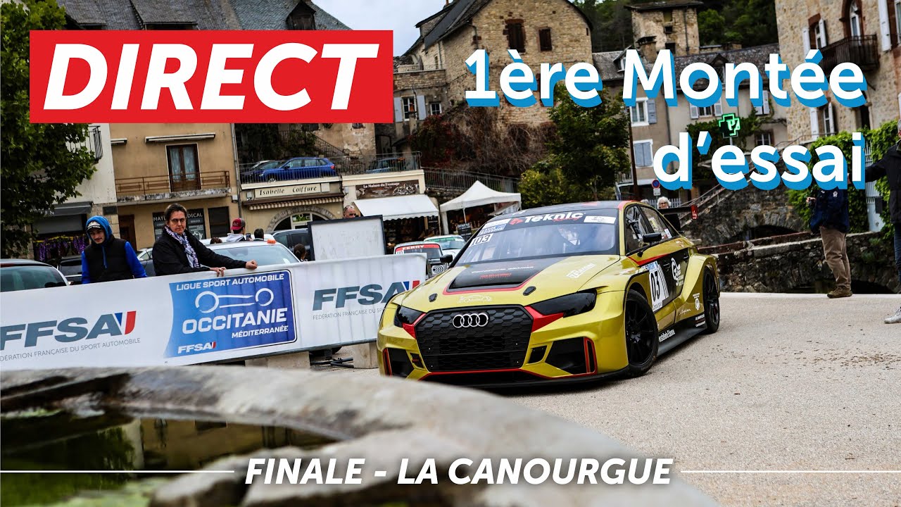 #Direct : 1ère Montée d'essai de la Finale des courses de côte - La Canourgue 2025
