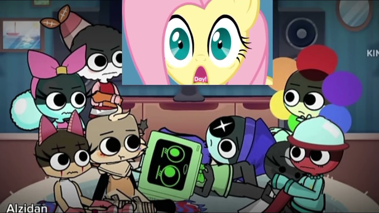 Ft.@AlzidanIDYT gacha life 2 dandy's world reacts to smile hd my little pony