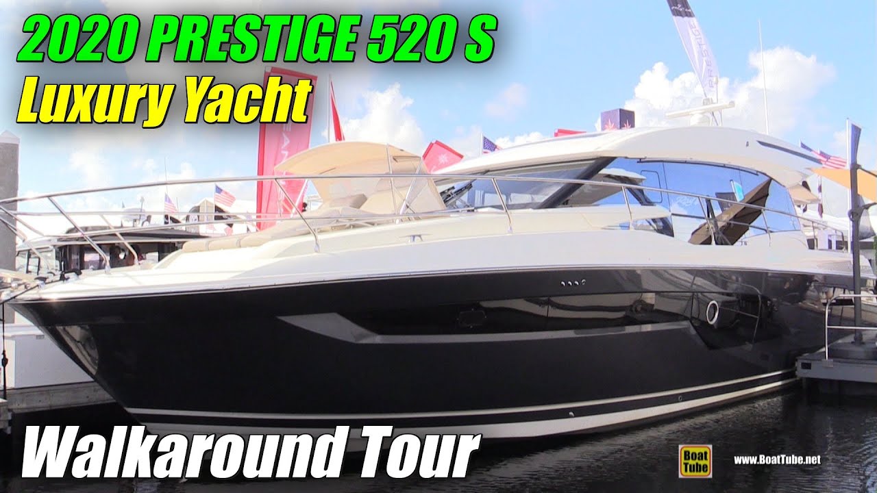 2020 Prestige 520 S Luxury Yacht Walkaround Tour - 2020 Fort Lauderdale Boat Show
