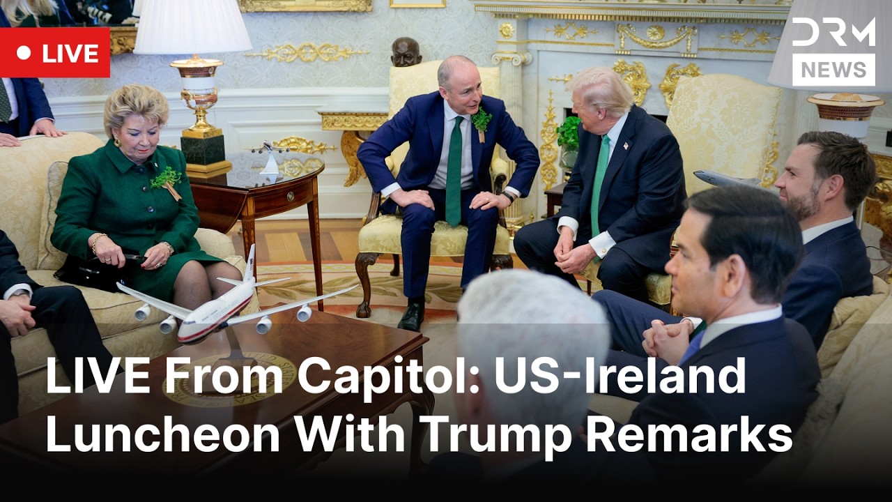 LIVE: Trump, Johnson, Miche&aacute;l Martin Speak at Ireland Luncheon | DRM News | AC1F