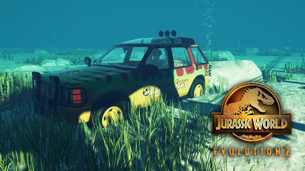 Underwater Park Tour (With and Without Mods) | Jurassic World Evolution 2