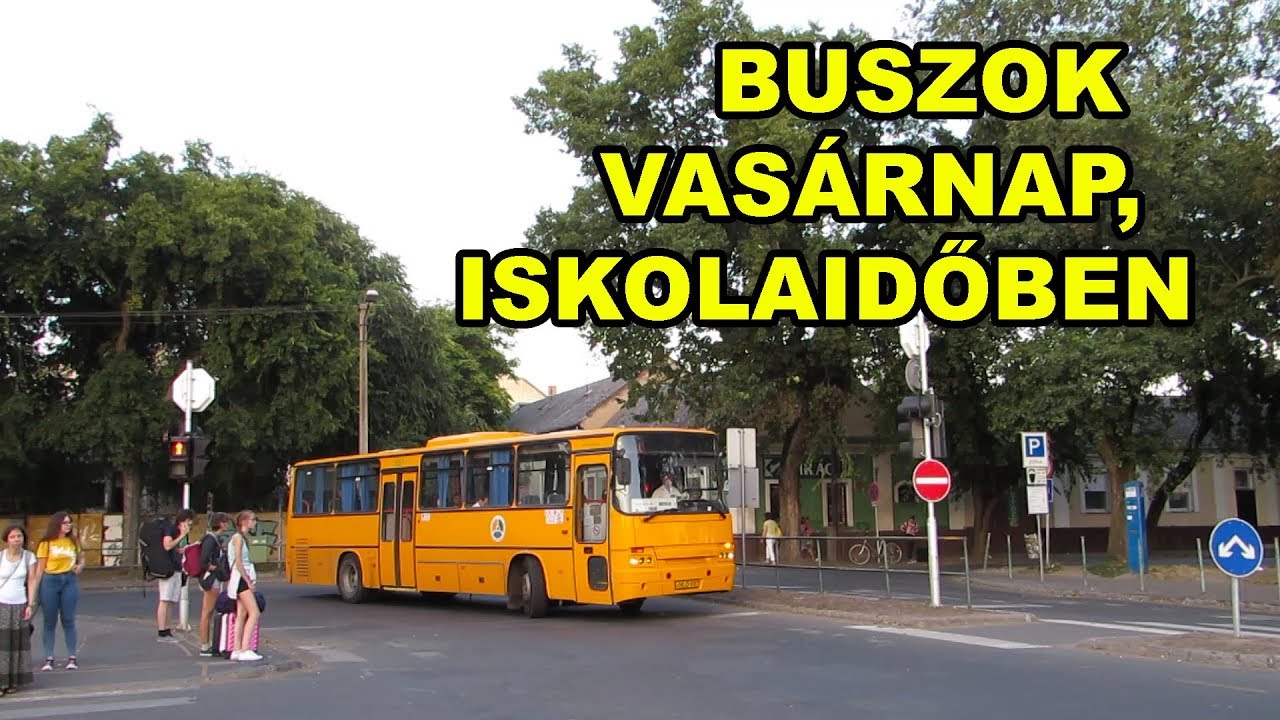 Buszok vasárnap, iskolaidőben Debrecenben