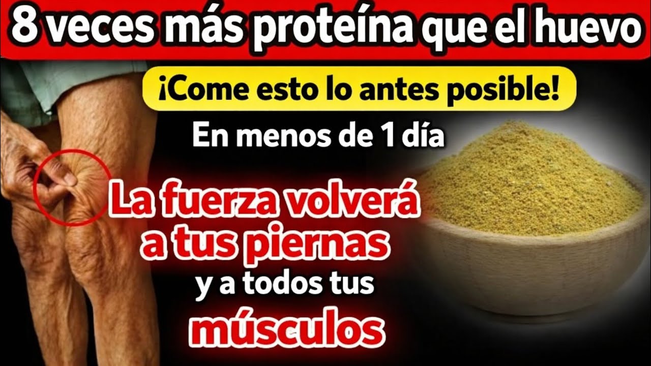 La proteína más potente del mundo después de los 50 para piernas y músculos fuertes