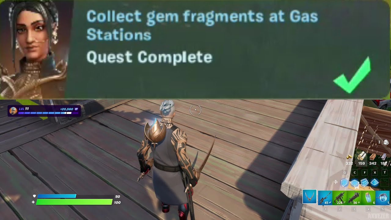 Collect Gem Fragments at Gas Stations Locations - Fortnite