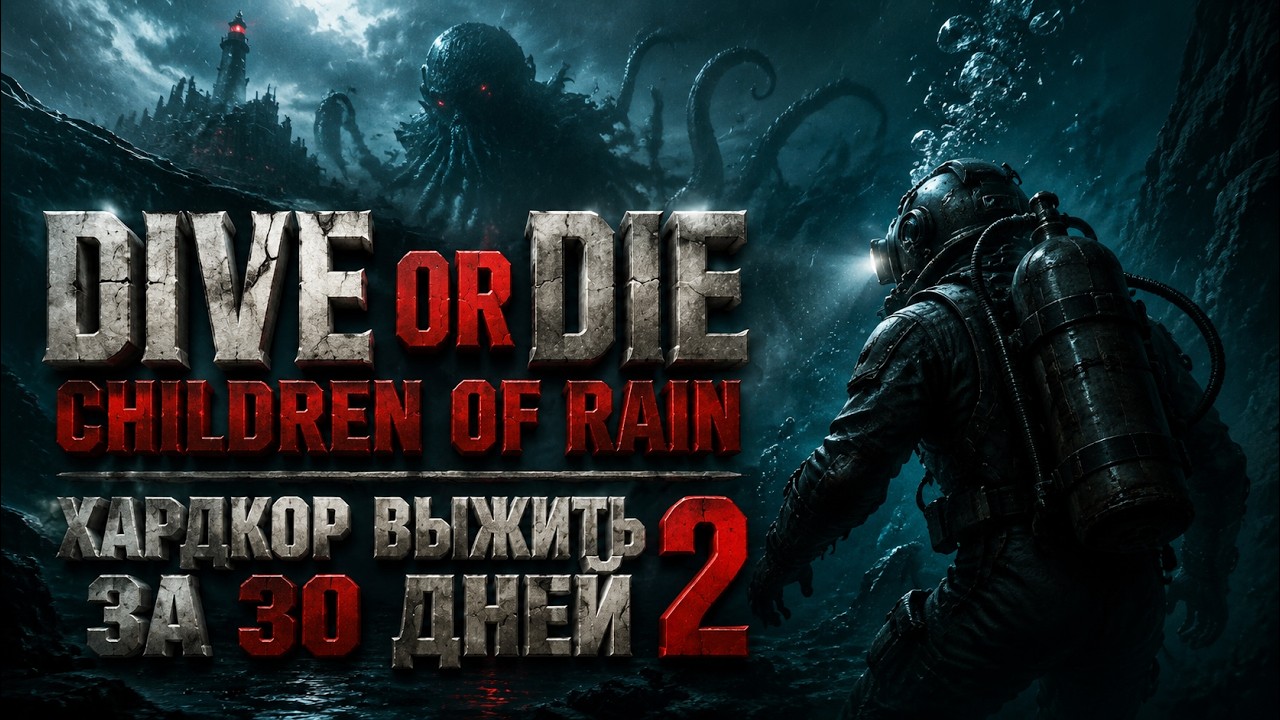 🔴ХАРДКОР ВЫЖИВАНИЕ ПОД ВОДОЙ | DIVE or DIE - Children of Rain ПРОХОЖДЕНИЕ Часть 2 На Русском