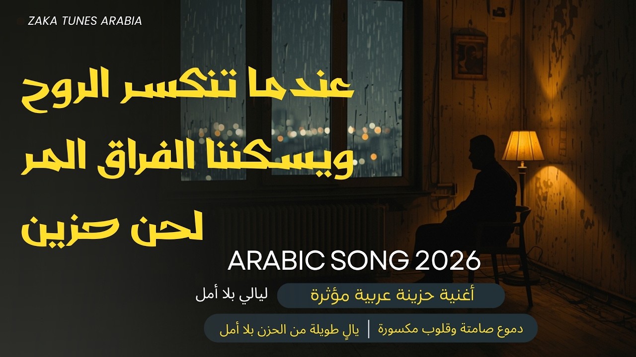 أنين قاتل لحن يمزق الفؤاد عندما تنكسر الروح ويسكننا الفراق المر لحن حزين… ليالي بلا أمل  Arabic Song