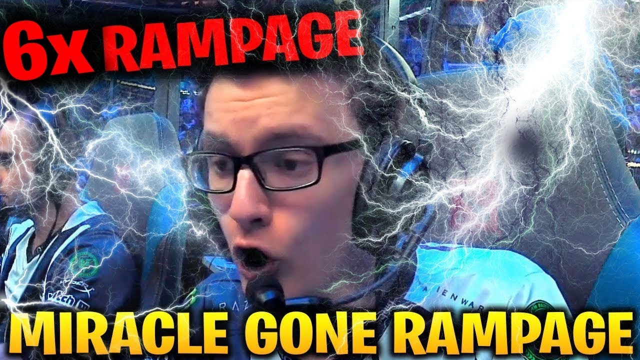 MIRACLE 6x RAMPAGE 2x ULTRAKILL IN 20 MINUTES!!!! Dota 2 7.17