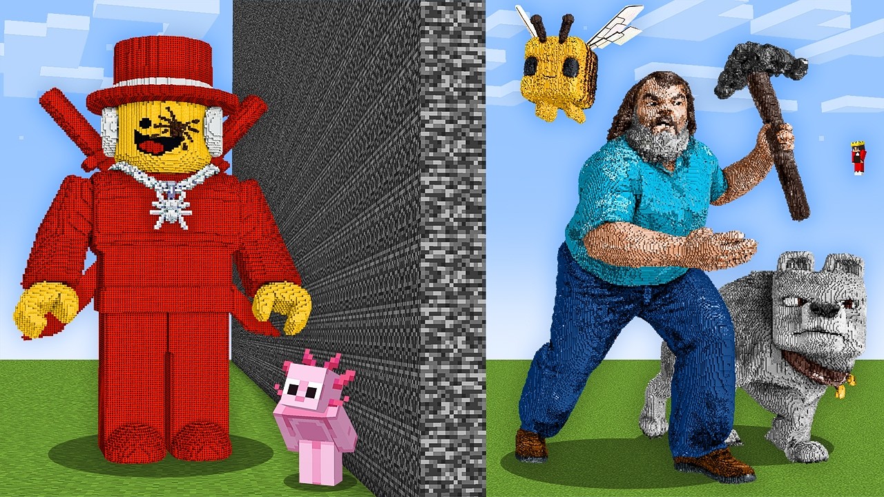 I Cheated in ROBLOX VS Minecraft Build Battle!