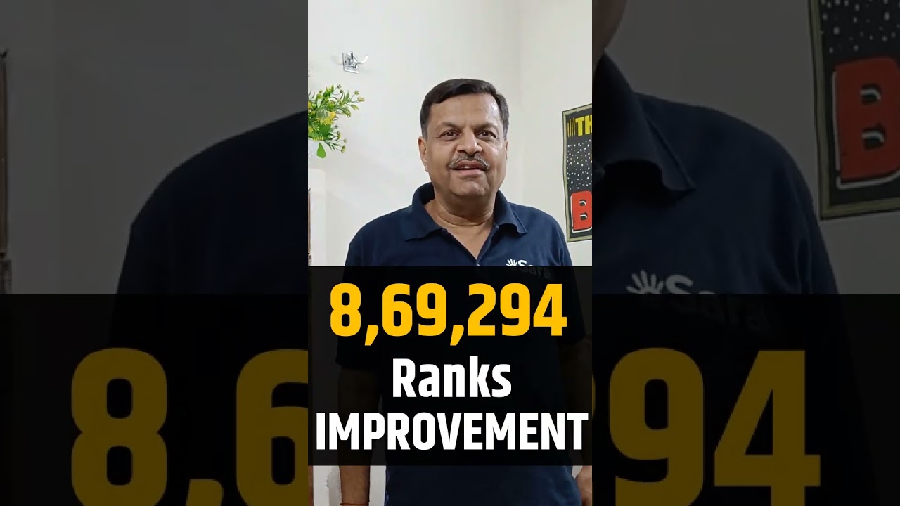 8.7 Lakh Rank ka Improvement in 2 months😱😱 | JEE 2024 #shorts #jeemains #iitjee #esaral