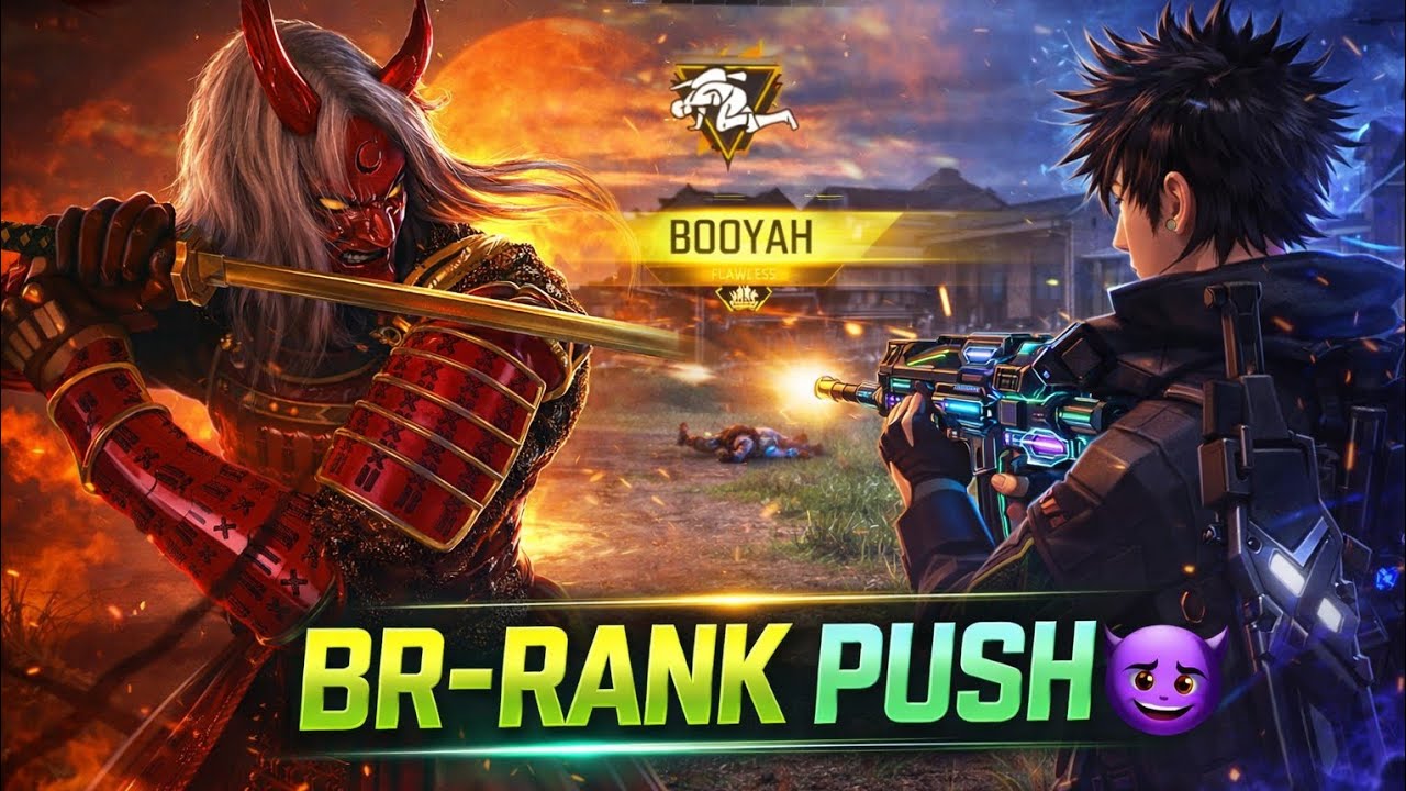 BR - RANK PUSH 😈🔥X FREE FIRE MAX GAMEPLAY 😈🔥🤑