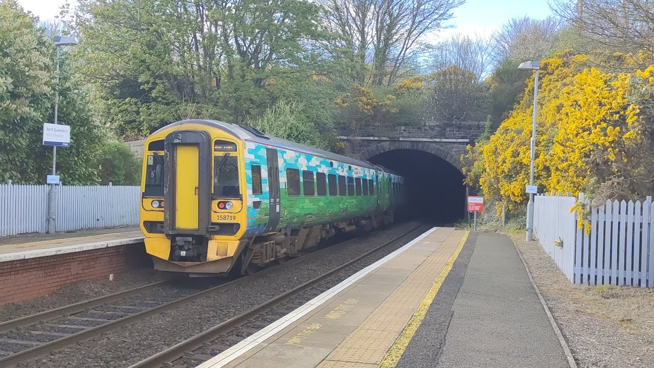 CLASS 158 STORM! Trains at North Queensferry 17.04.2025 🏴󠁧󠁢󠁳󠁣󠁴󠁿