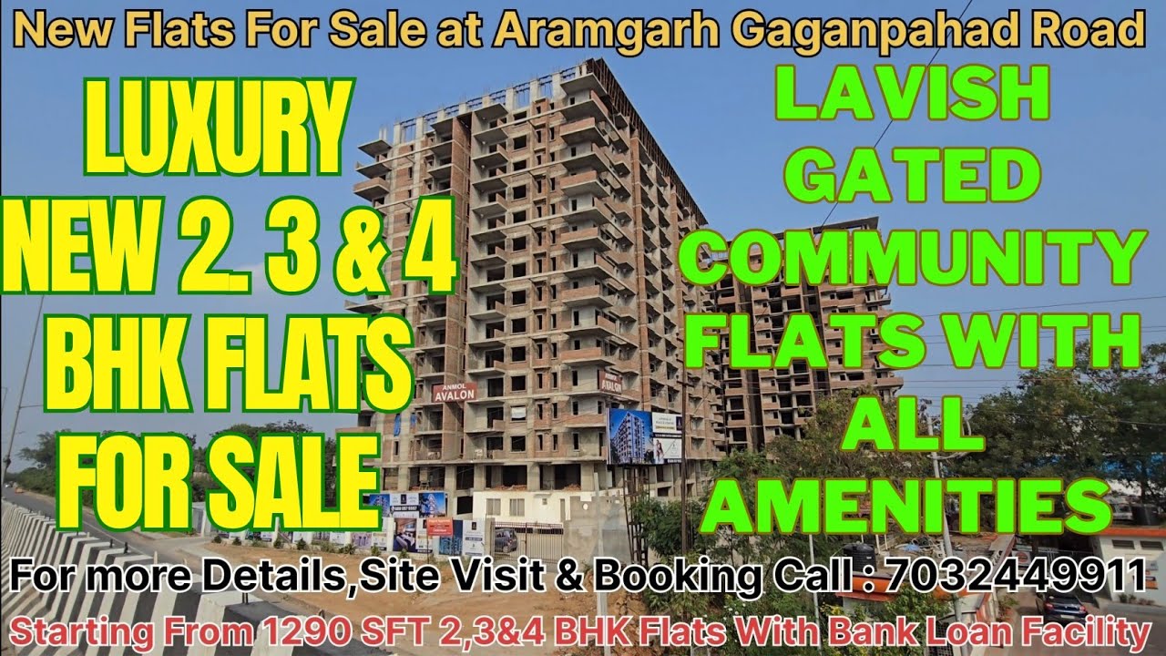2,3.5 & 4 BHK New Luxury Flats For Sale in Anmol Avalon Towers At Aramgarh Gaganpahad Hyderabad