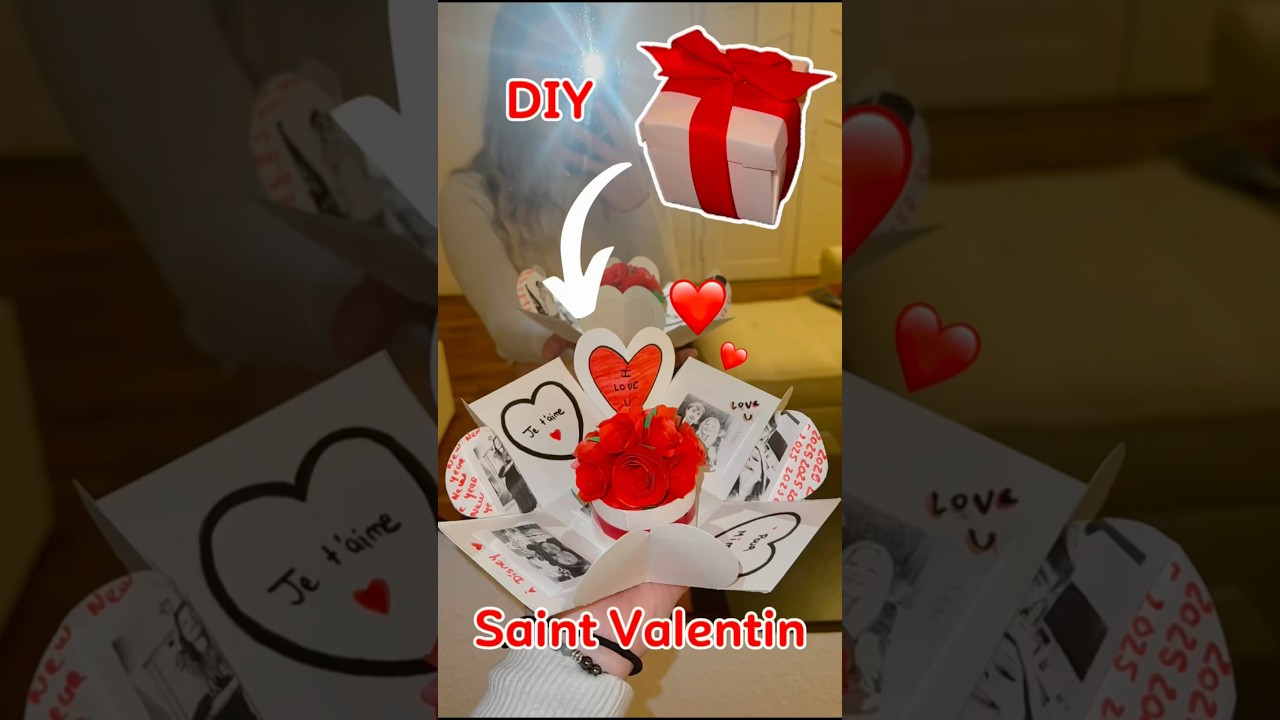 Une bo&icirc;te surprise pour votre Valentin(e) !❤️  #craft #diy #diycrafts #valentinesday #saintvalentin