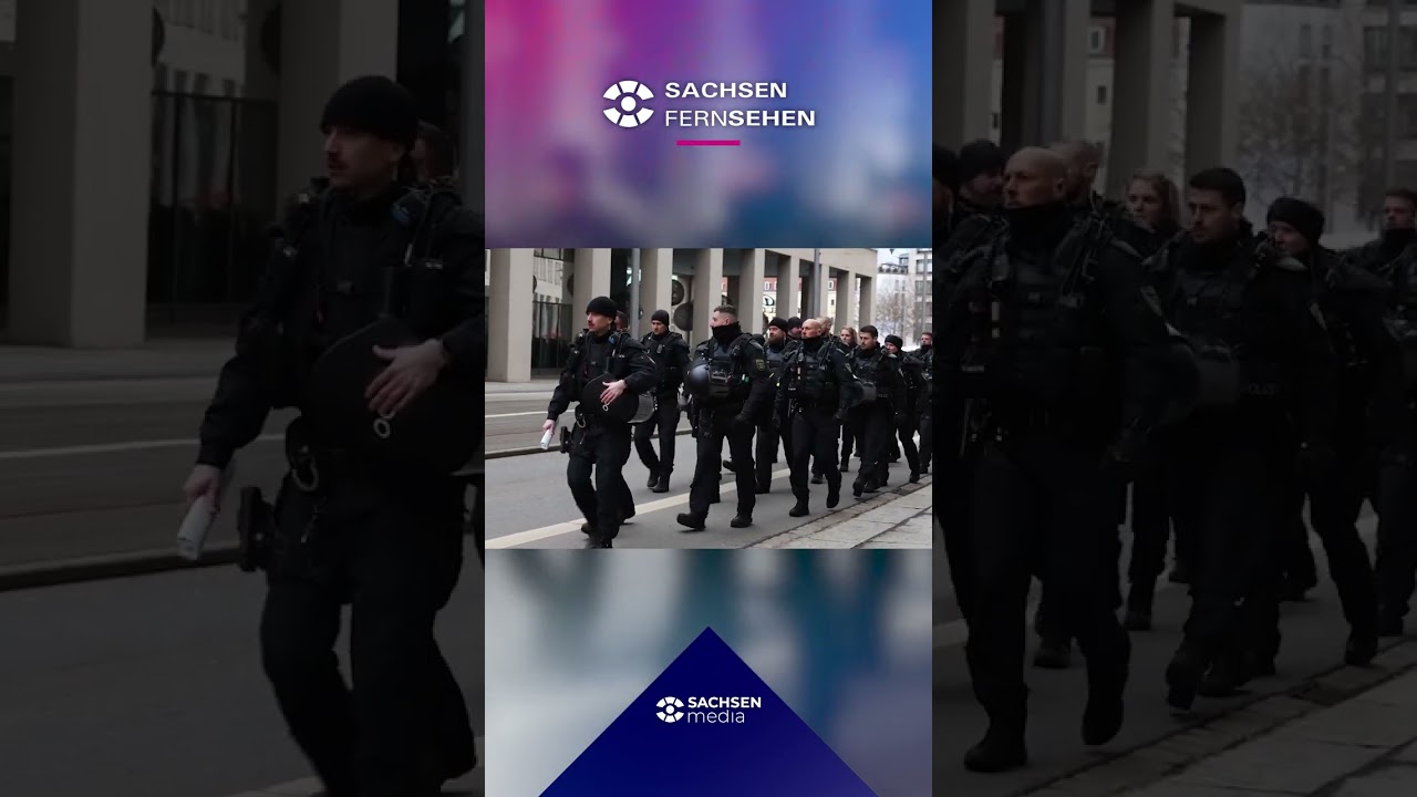 Proteste gegen rechtsextremen &bdquo;Trauermarsch&ldquo; in Dresden