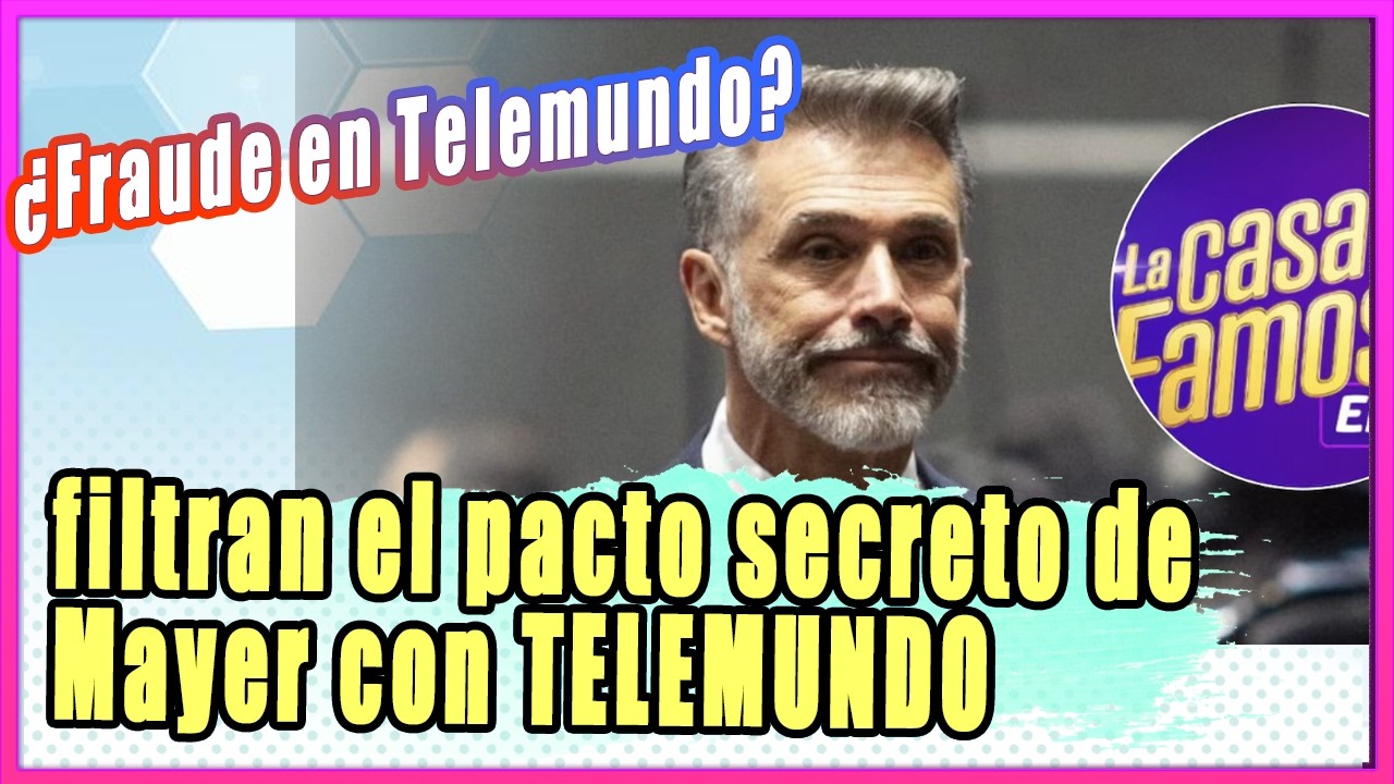 ¿Fraude en Telemundo? filtran el pacto secreto de Sergio Mayer con TELEMUNDO en  ‘LCDLF’