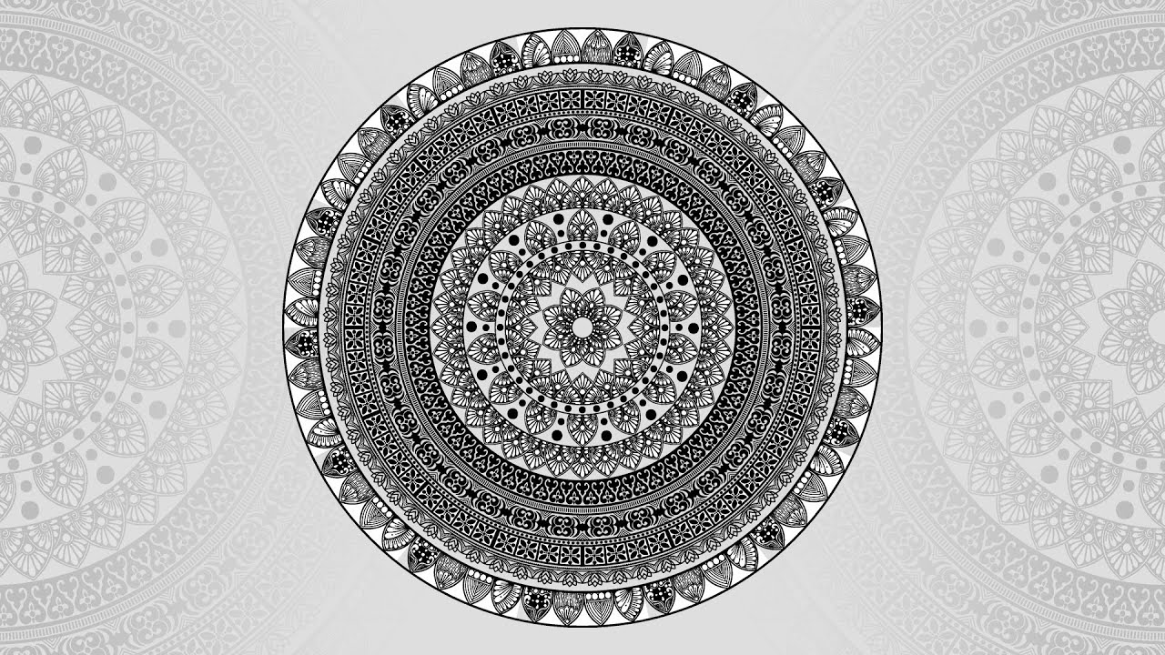How To Draw Mandala Super Easy Tutorial | SMART TECHNIQUE in illustrator | MANDALA ART for beginners