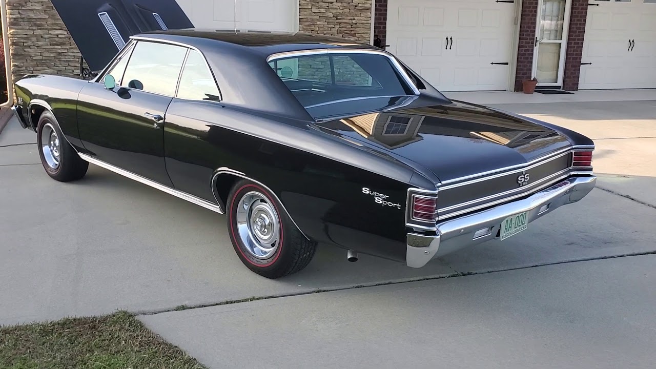 1967 Chevelle SS396 L78 375 hp, M22, Black on Black