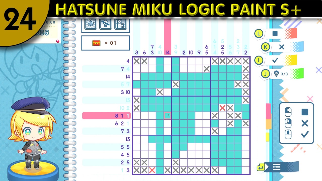 (24) HATSUNE MIKU LOGIC PAINT S+ = Gameplay 4K 60 FPS