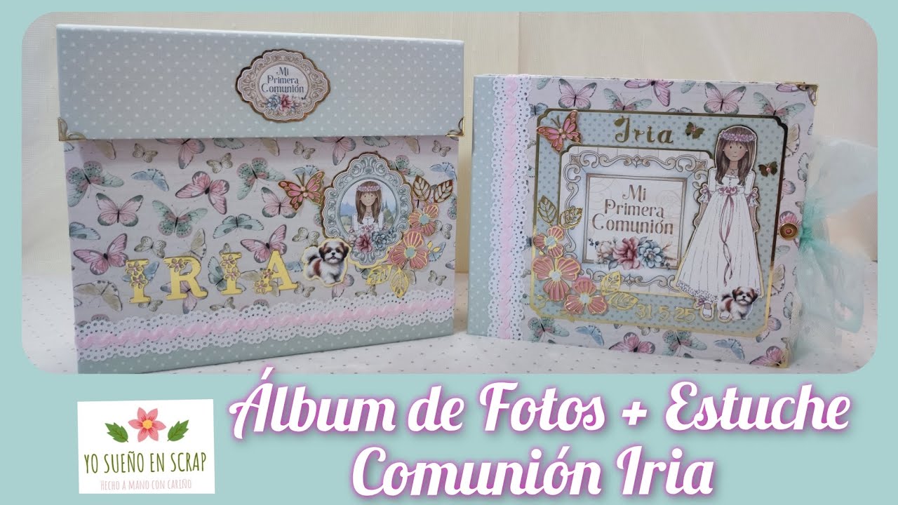 Álbum de Fotos + Estuche Comunión Iria