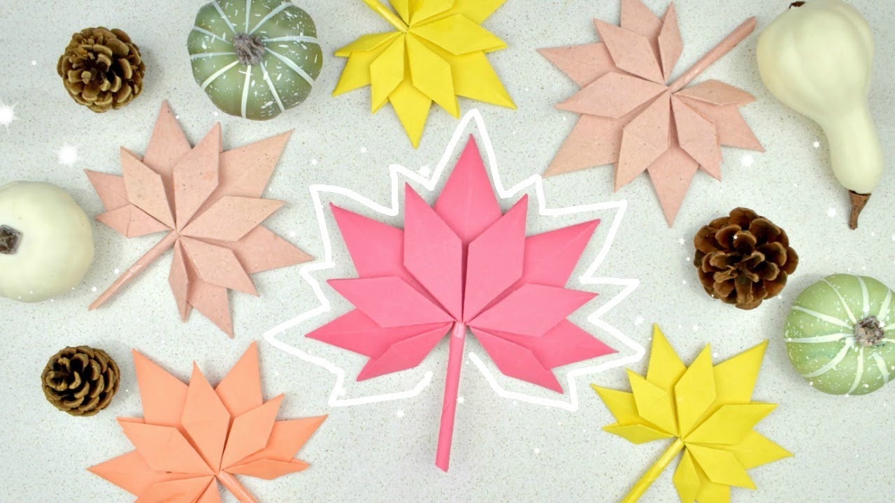 Hoja de Otoño de Origami