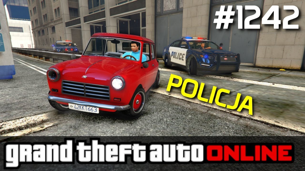 GTA 5 PC Online Po Polsku [#1242] POLICJA kontra ZBIEG /z Bertbert & Skie