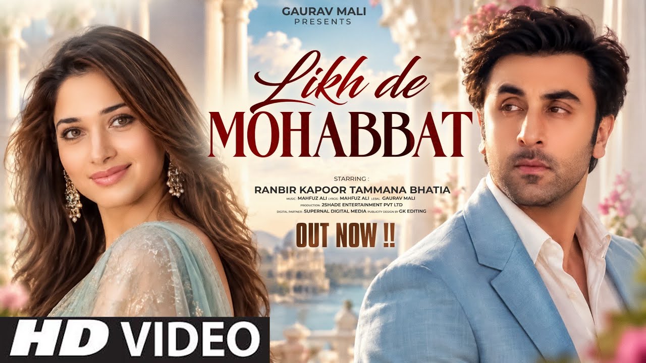 New Song 2026 | New Hindi Song | Likh De Mohabbat | Ranbir Kapoor | Tamannaah Bhatia | New Song