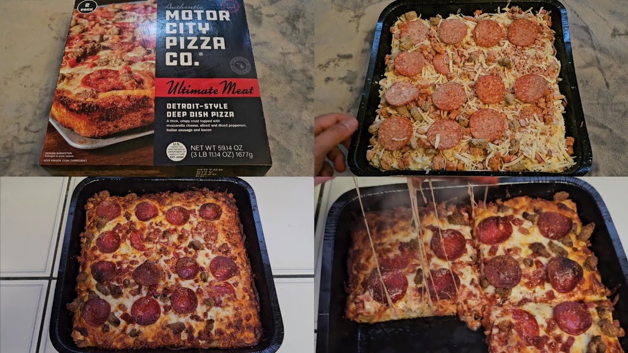 Costco Item Review Motor City Pizza Co. Ultimate Meat Detroit- Style Deep Dish Pizza Taste Test