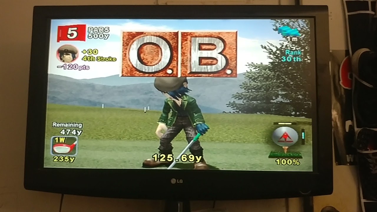 Hot Shots Golf Fore! Tournament Mode - Mt. Sakura C.C. (Failure)