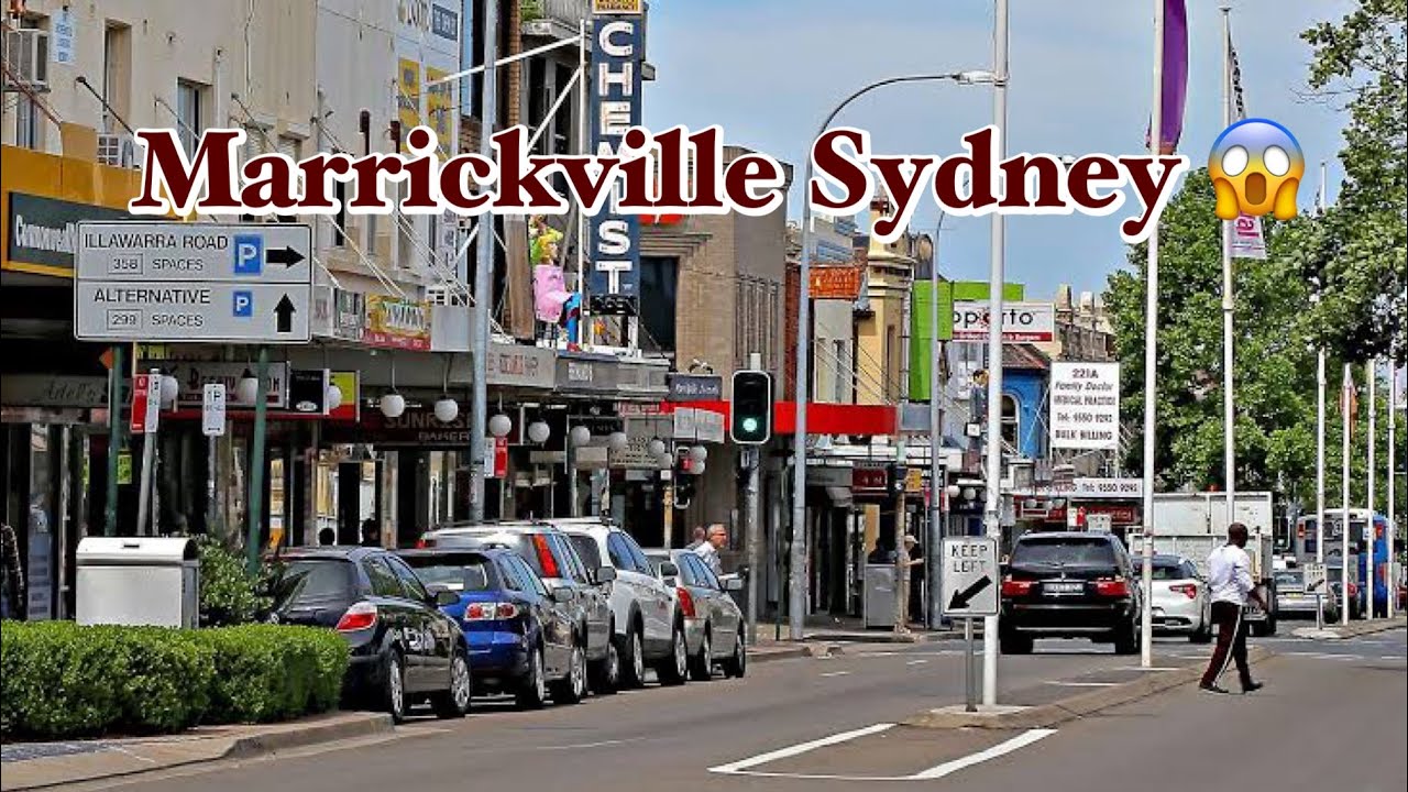 Walk Marrickville road Sydney Australia / tour 4K HD. There was weather very hot 🥵