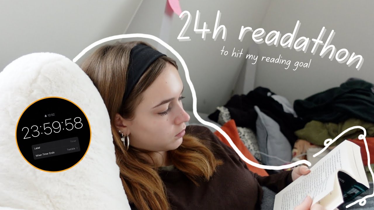 reading for 24 hours to hit my reading goal | 24 hour readathon!