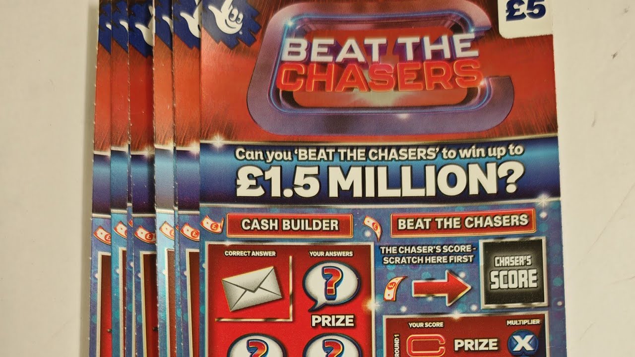 Скретч-карты Beat the Chasers: 8 разных магазинов, в игре &pound;40