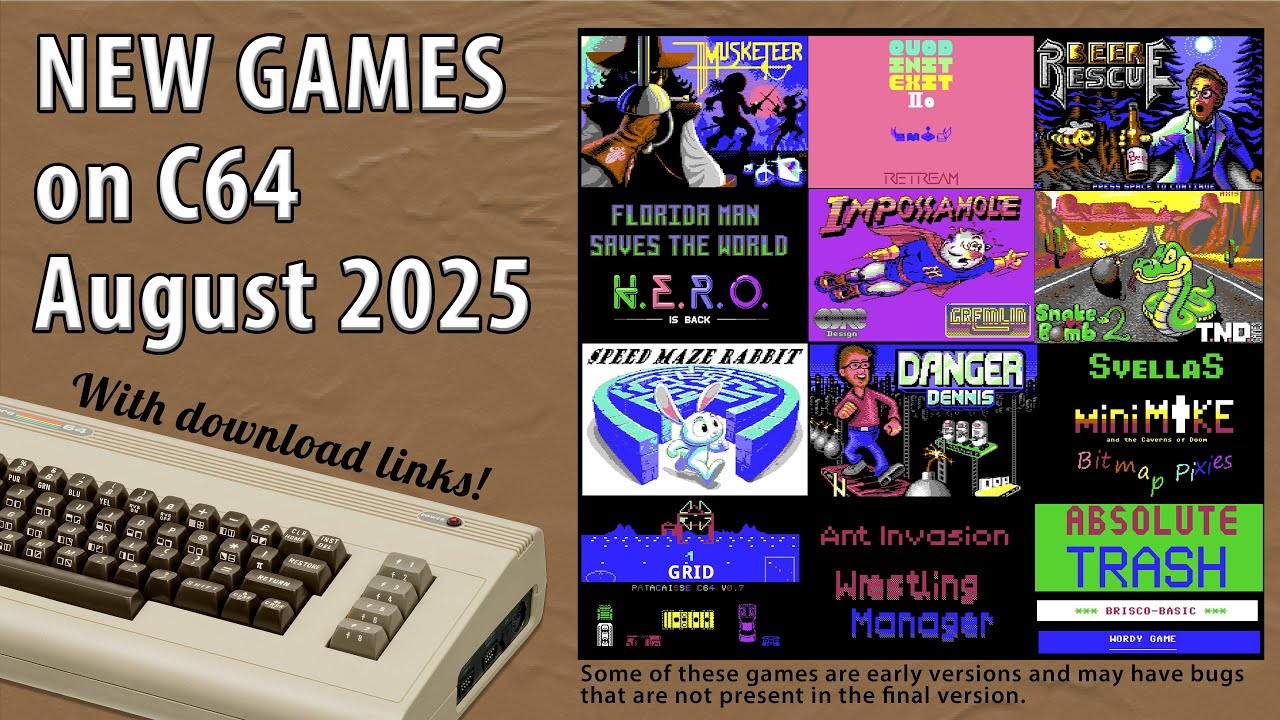 New C64 games August 2025
