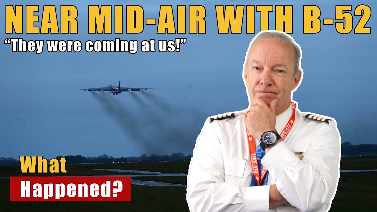 Near-Miss With a B-52 Bomber?! Pilot Reacts in Real Time
