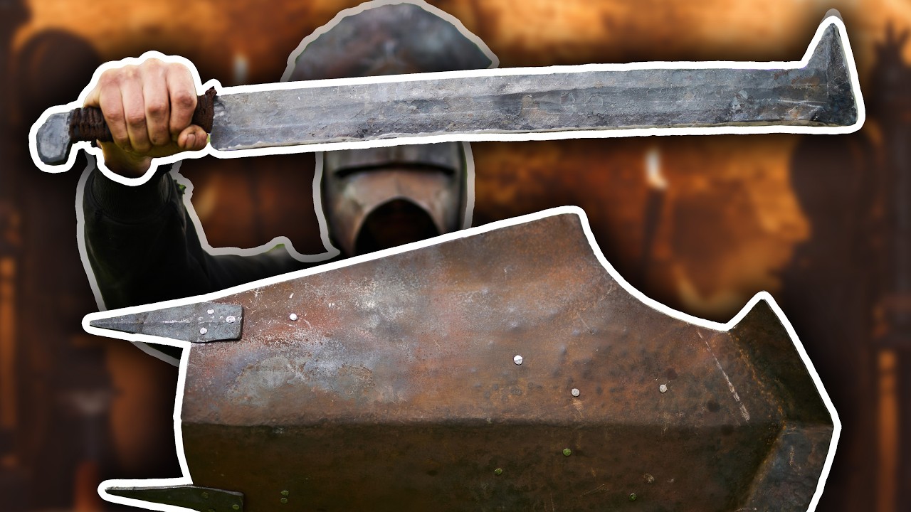 Forging the Uruk-Hai Sword and Shield from Lord of the Rings