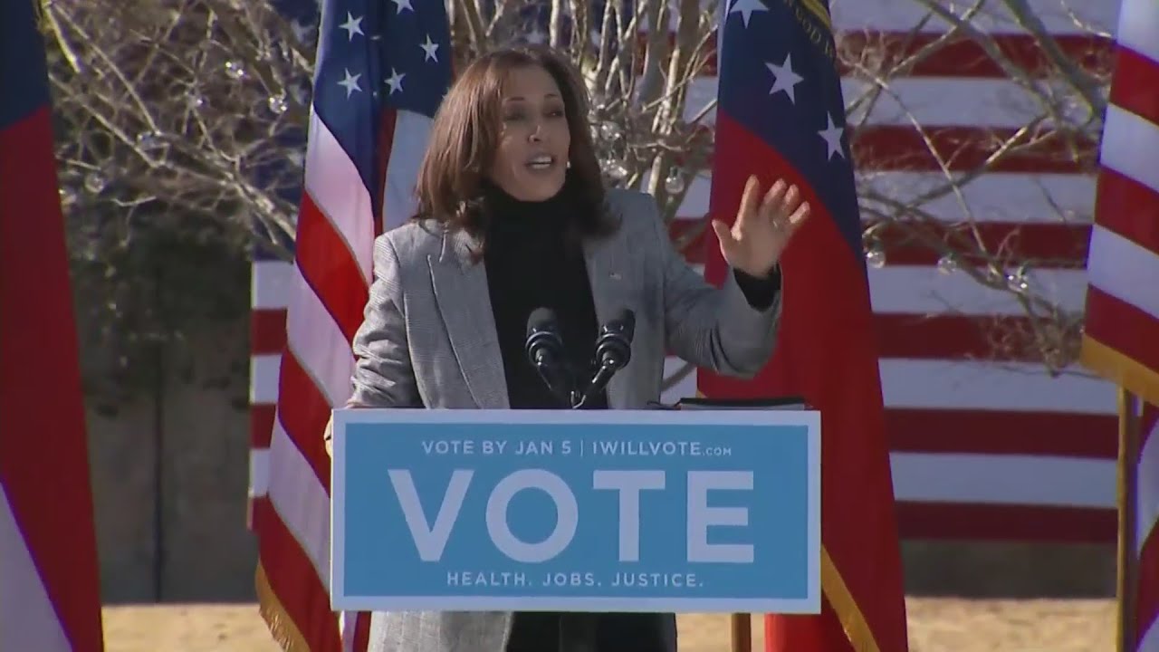 FULL: VP-elect Harris campaigns for Ossoff, Warnock