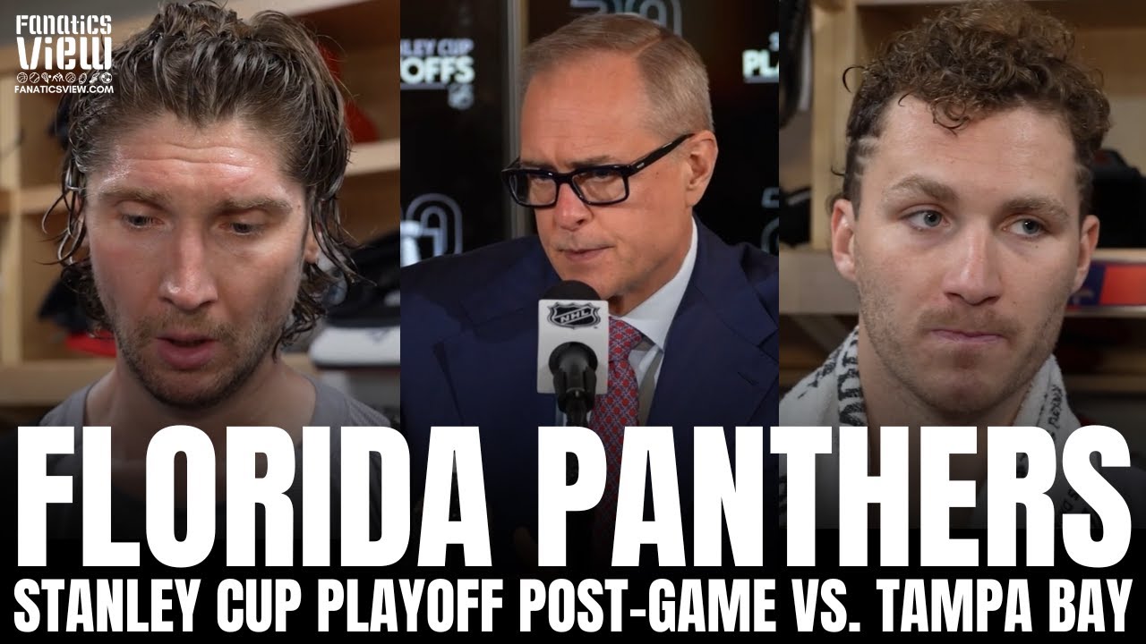 Paul Maurice, Matthew Tkachuk, Sergei Bobrovsky & Florida Recap Game 1 Win vs. Tampa Bay